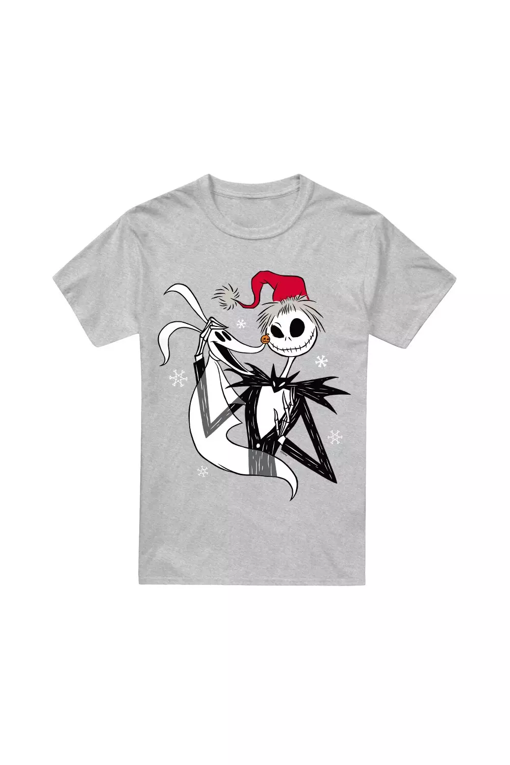 Grey Jack Skellington Xmas T-Shirt alternative image