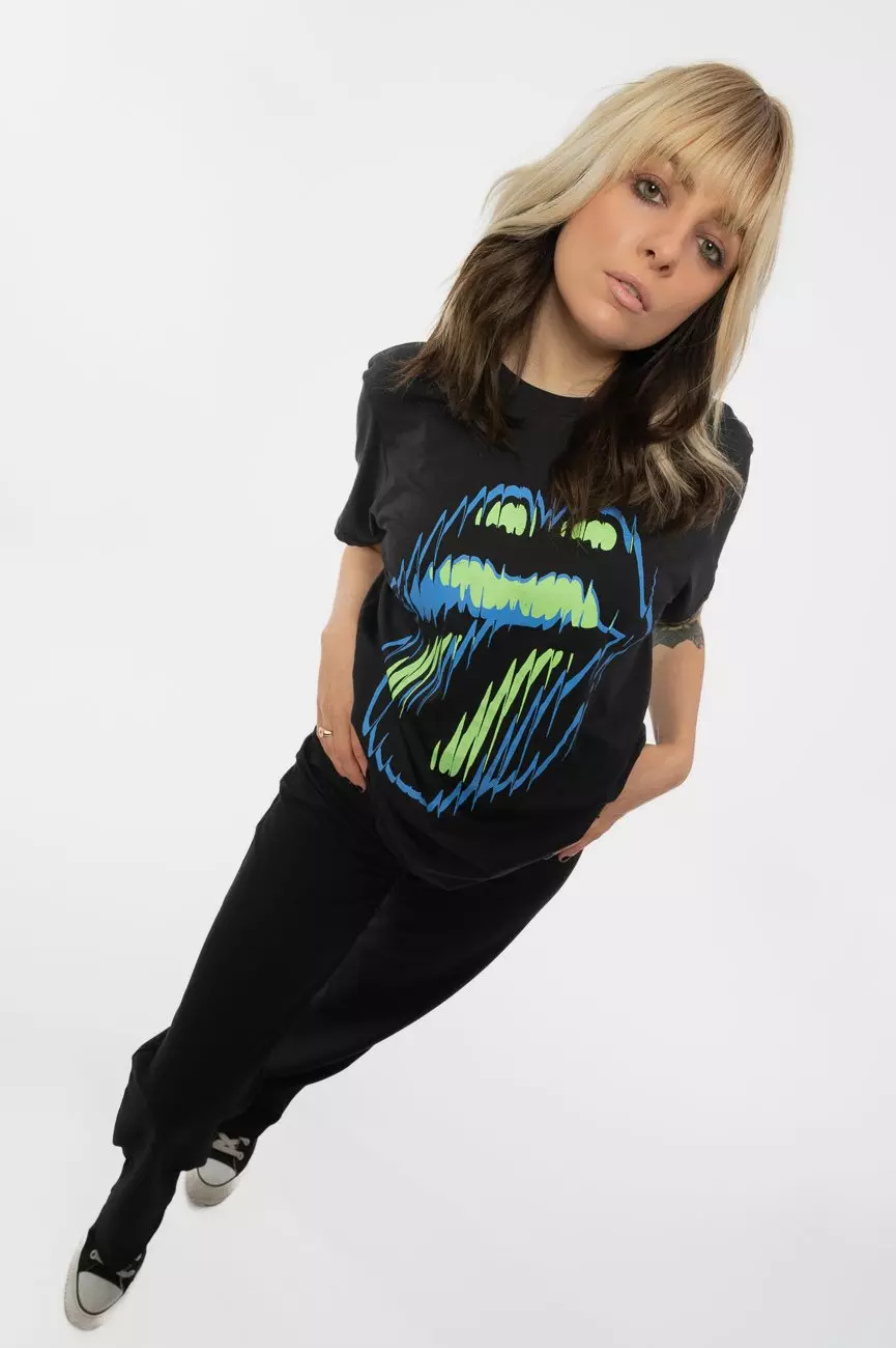 Black Distorted Tongue T Shirt alternative image