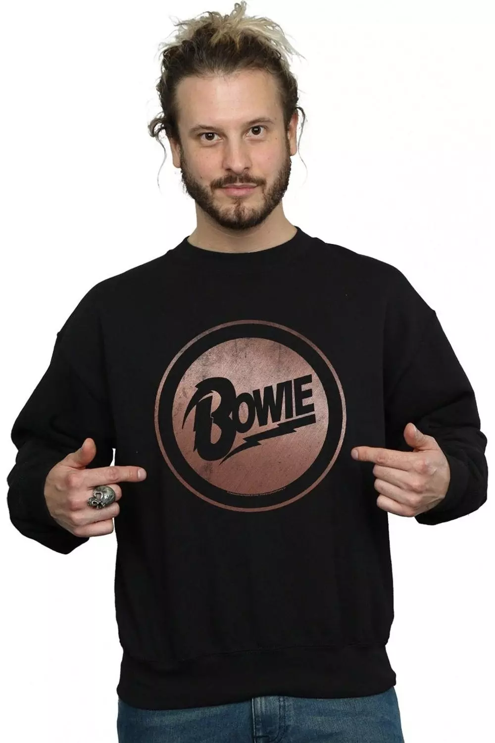 Black Rose Gold Circle Sweatshirt alternative image