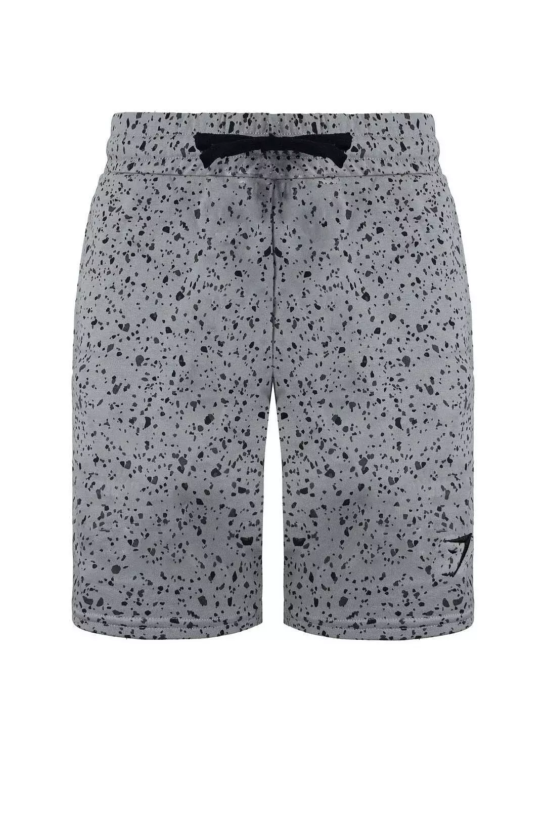 Micro Print Grey Shorts alternative image