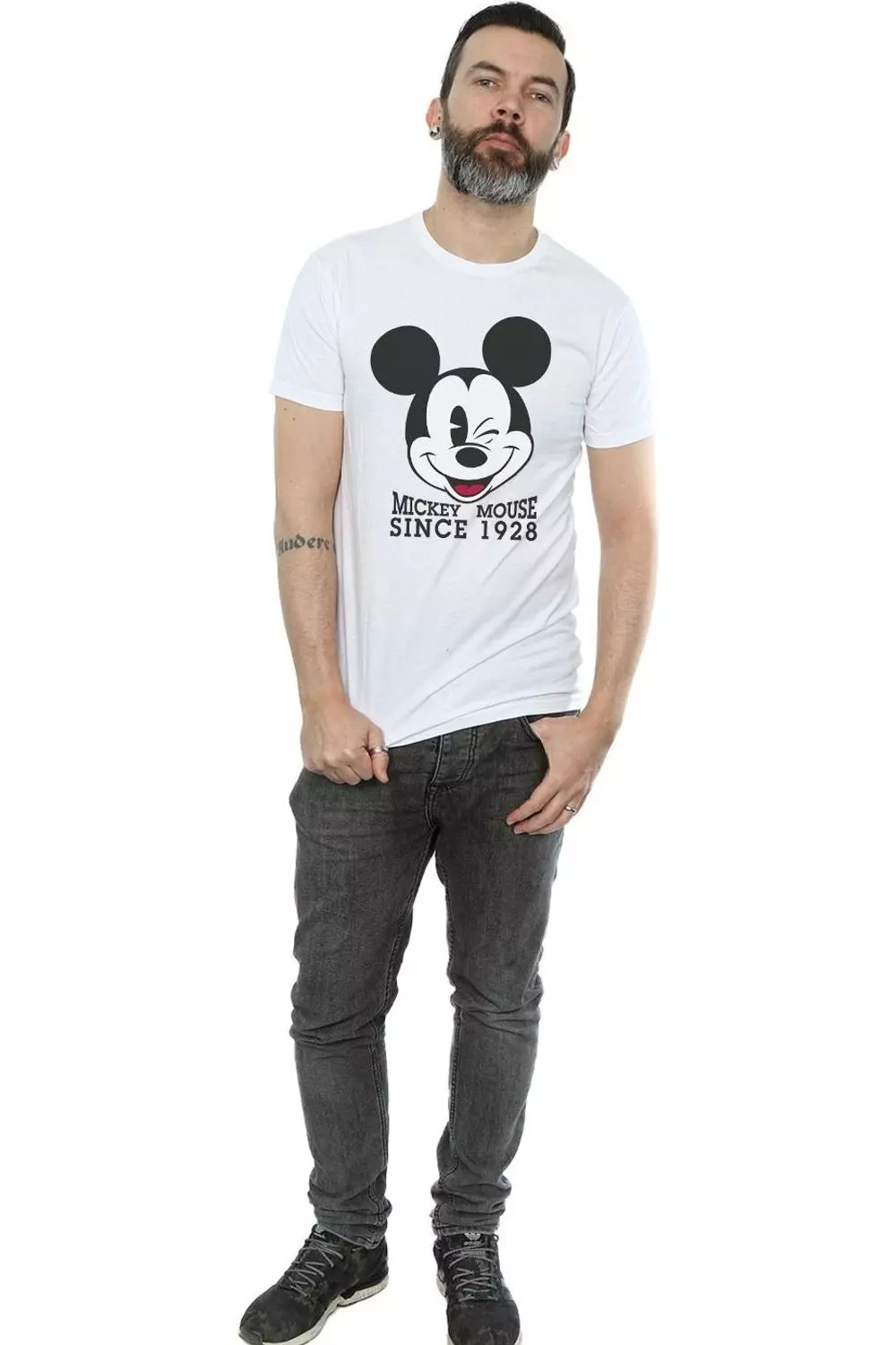 White Mickey Mouse Since 1928 T-Shirt alternative image