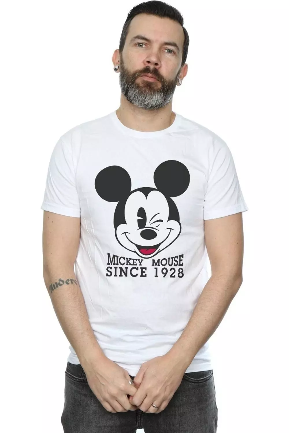 White Mickey Mouse Since 1928 T-Shirt alternative image