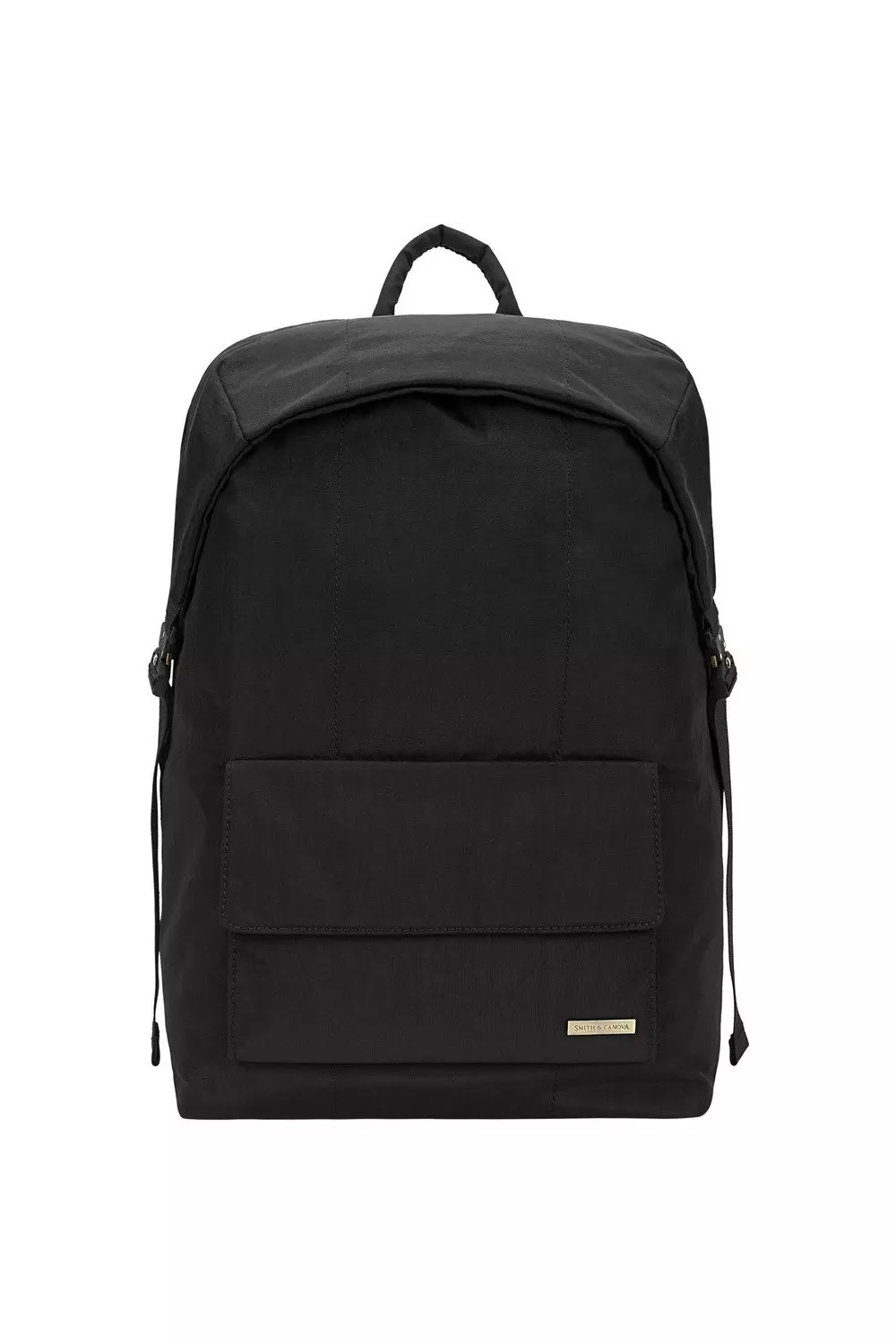 Black Flapover Nylon Backpack alternative image
