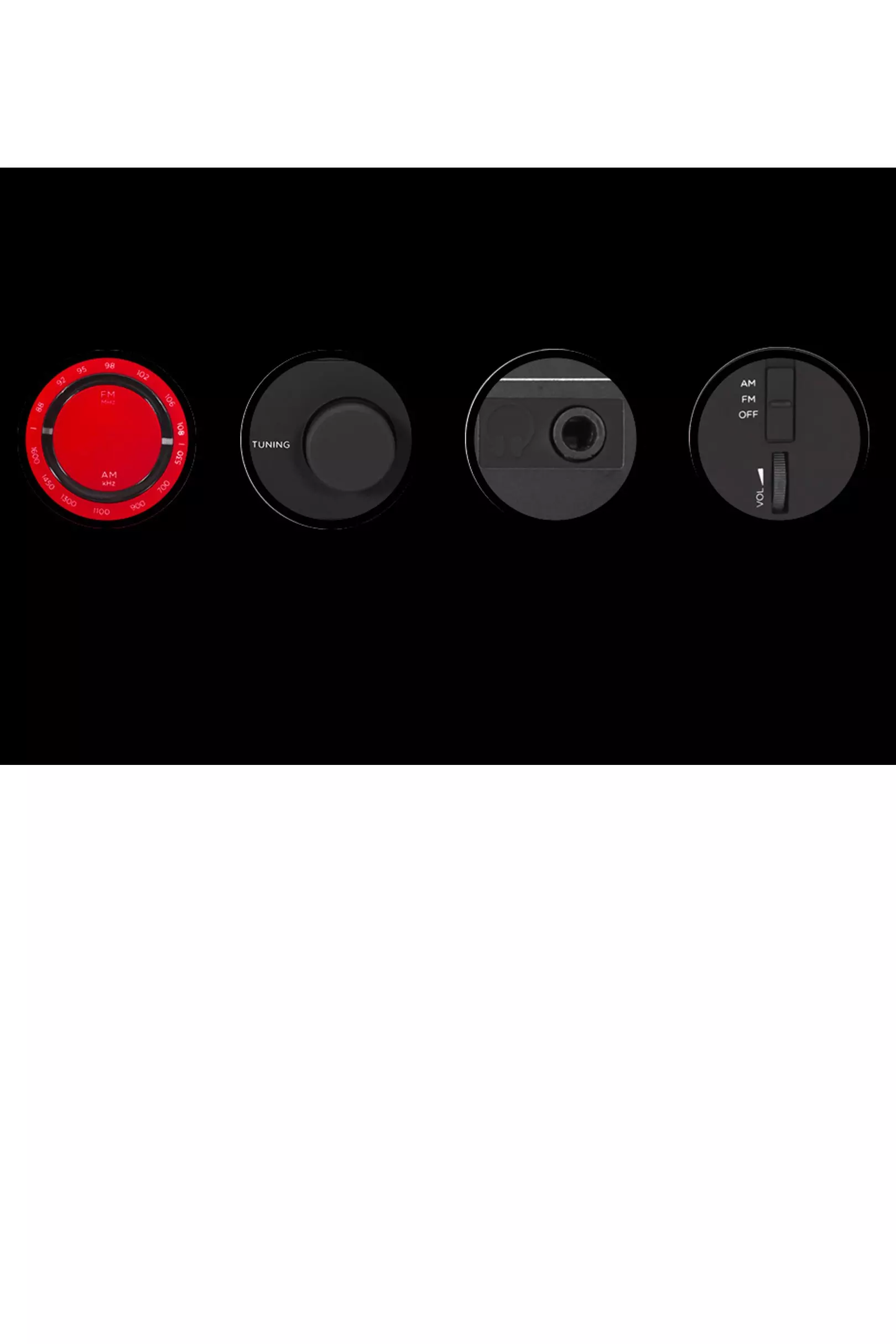 Red R-190 Portable Radio alternative image