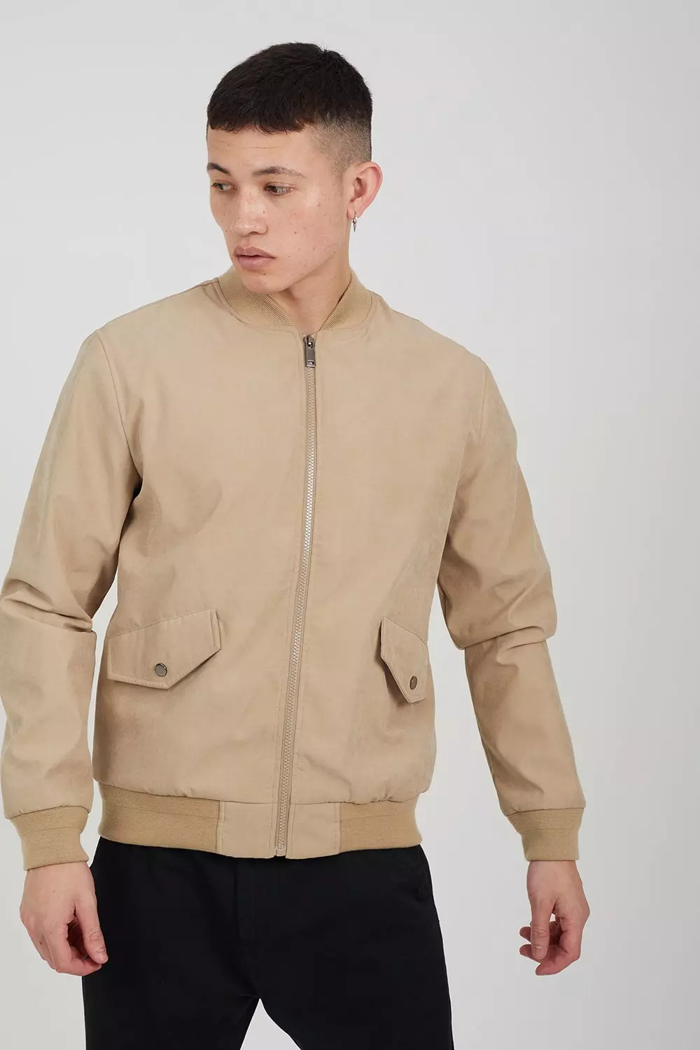 Stone Lightweight Bomber Jacket alternative image