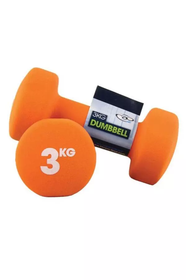 Orange Neoprene Dumbbells 3kg alternative image