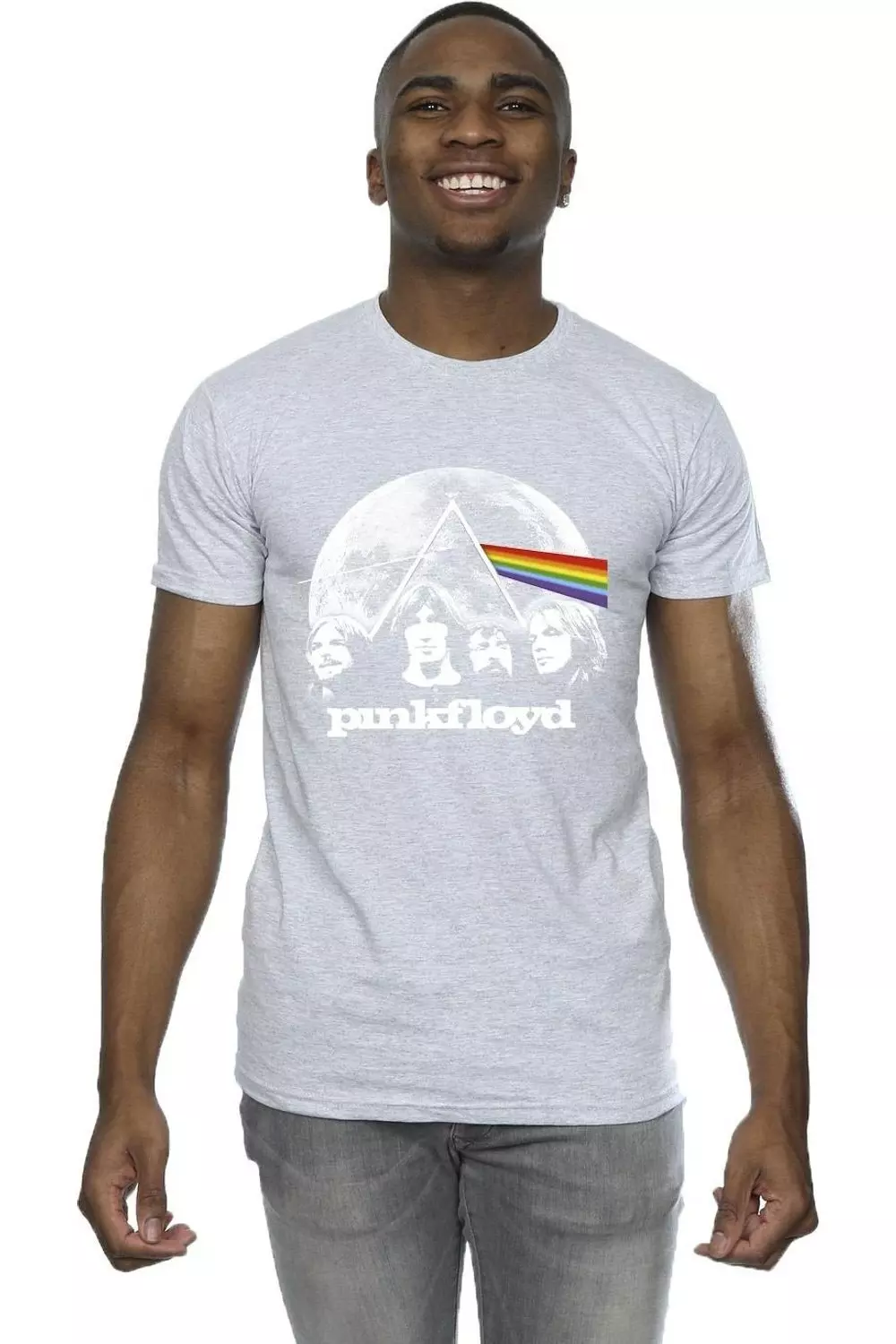 Grey Moon Prism Blue T-Shirt alternative image