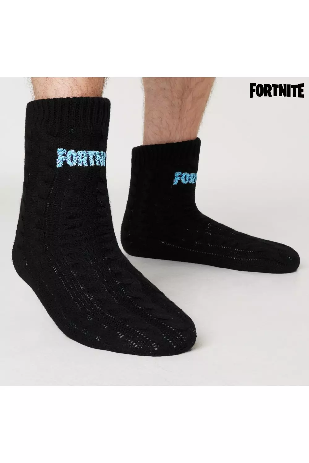 Black Fluffy Slipper Socks alternative image