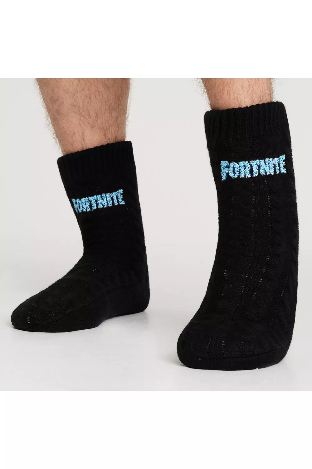 Black Fluffy Slipper Socks alternative image