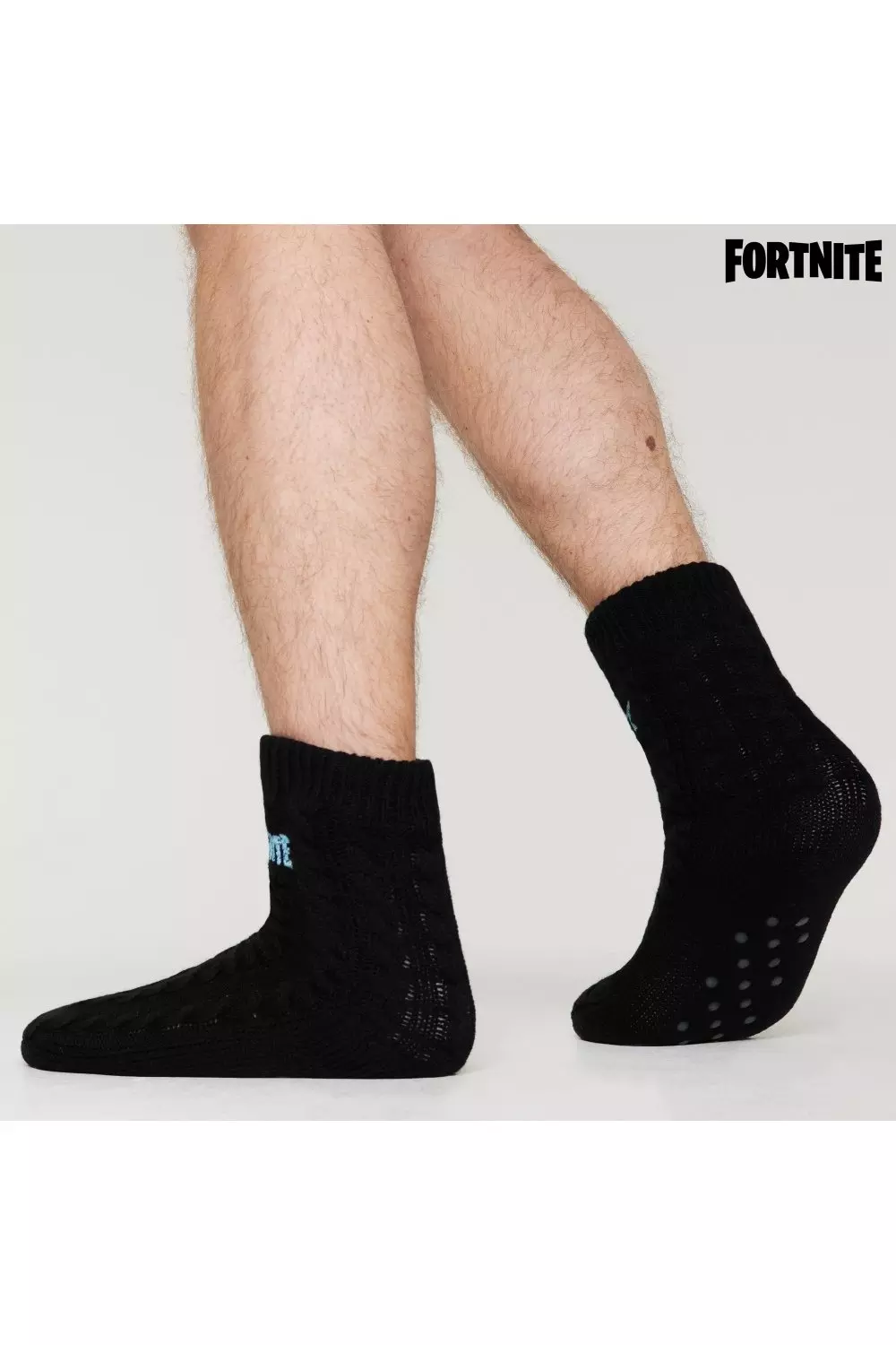 Black Fluffy Slipper Socks alternative image