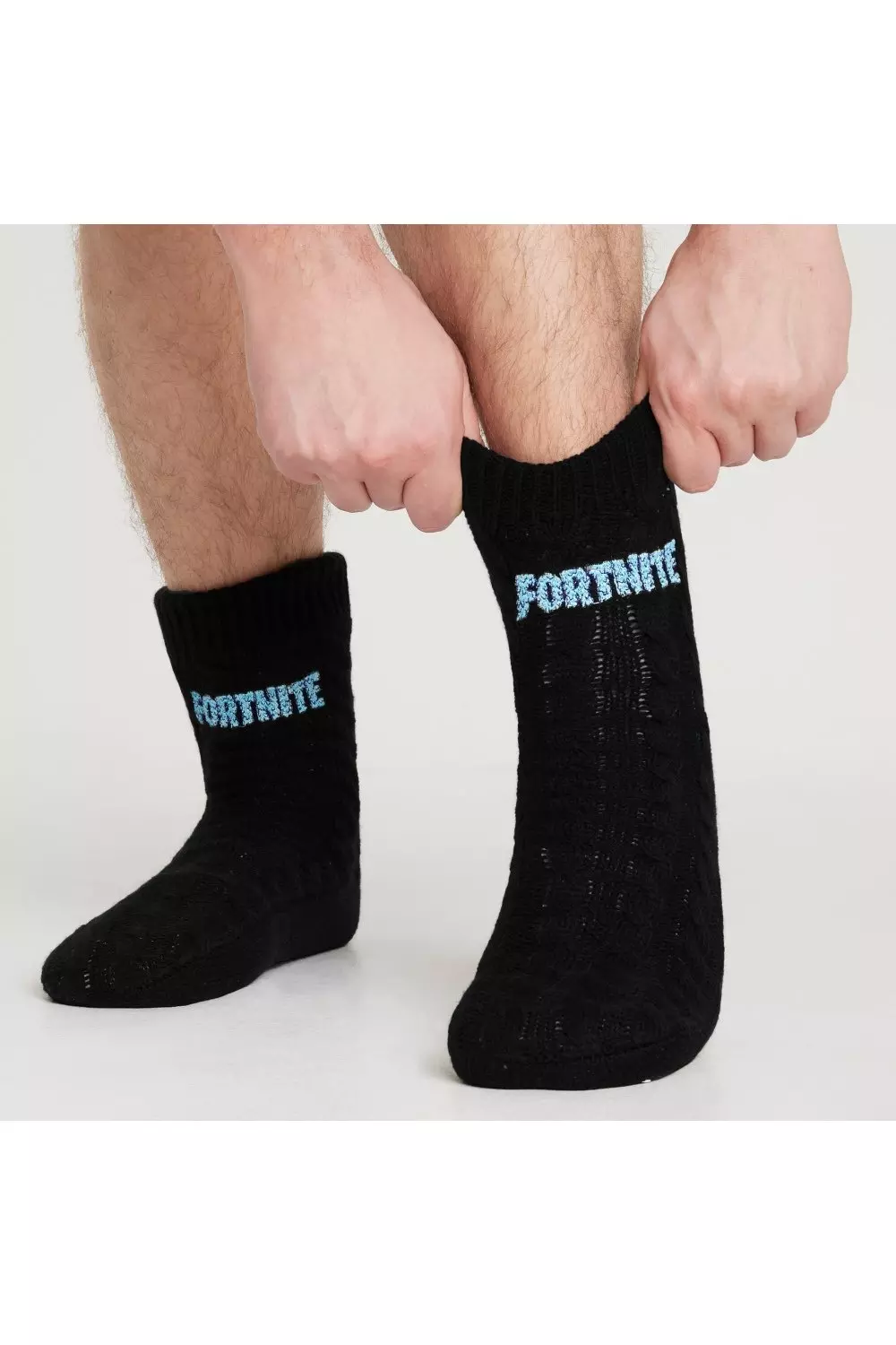 Black Fluffy Slipper Socks alternative image