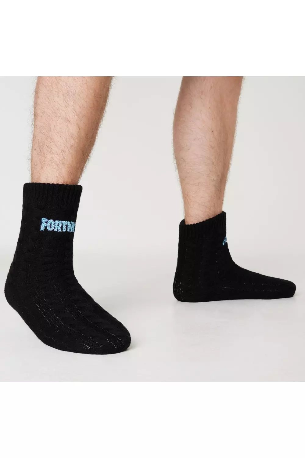 Black Fluffy Slipper Socks alternative image
