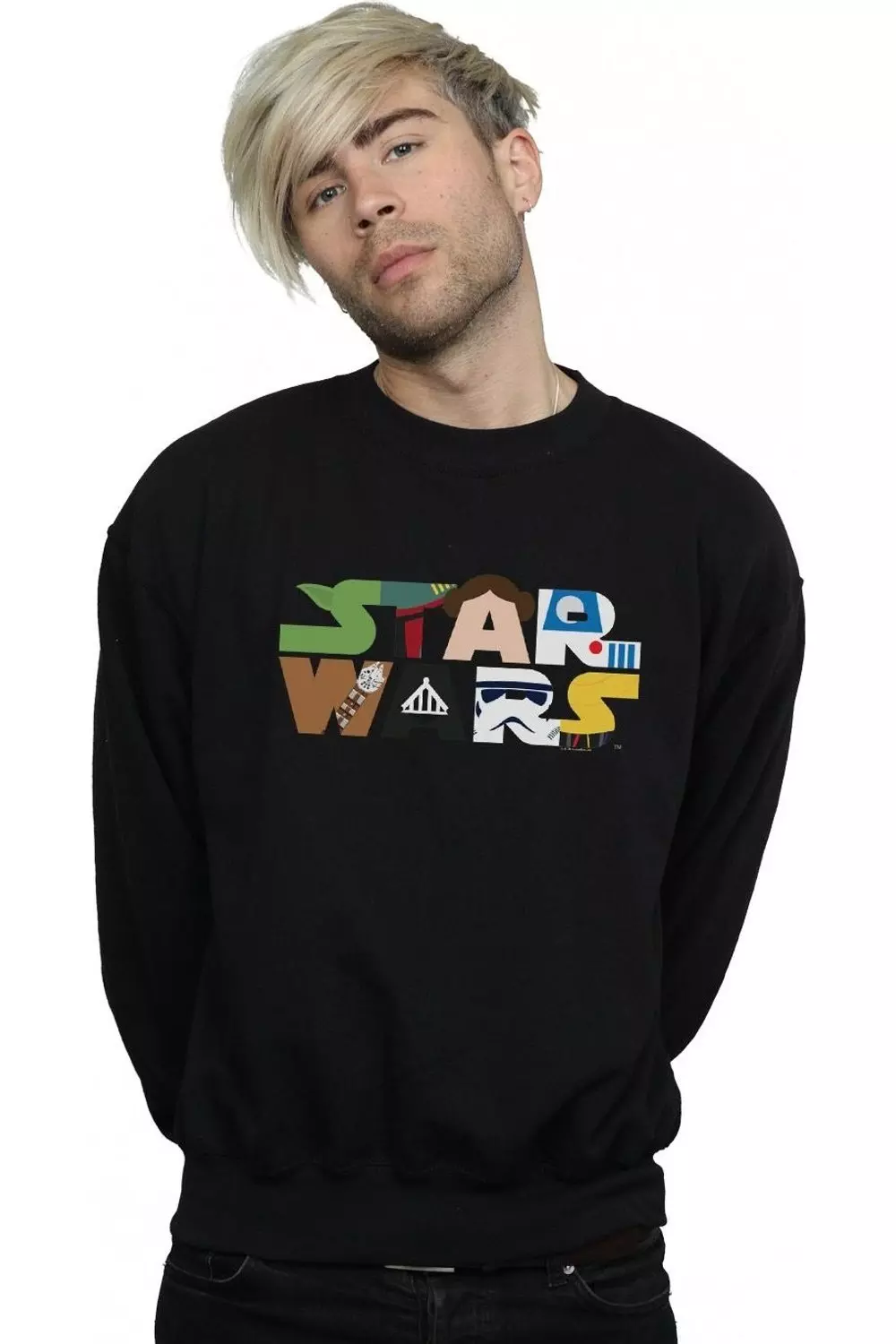 Black Character Logo Sweatshirt alternative image