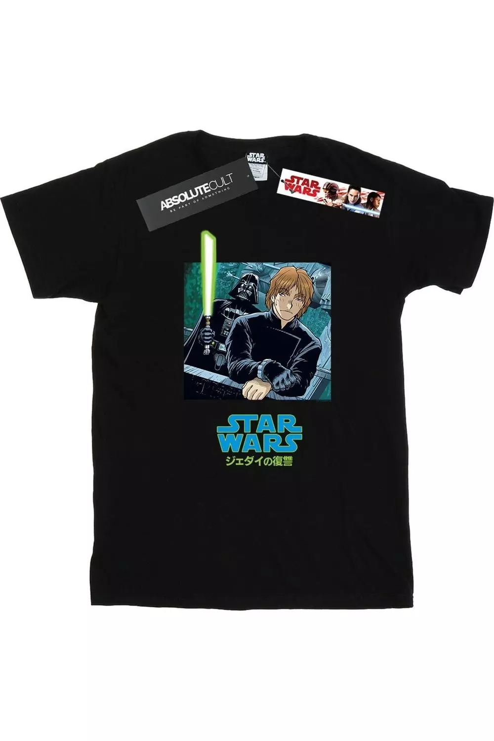 Black Vader And Luke Anime T-Shirt alternative image