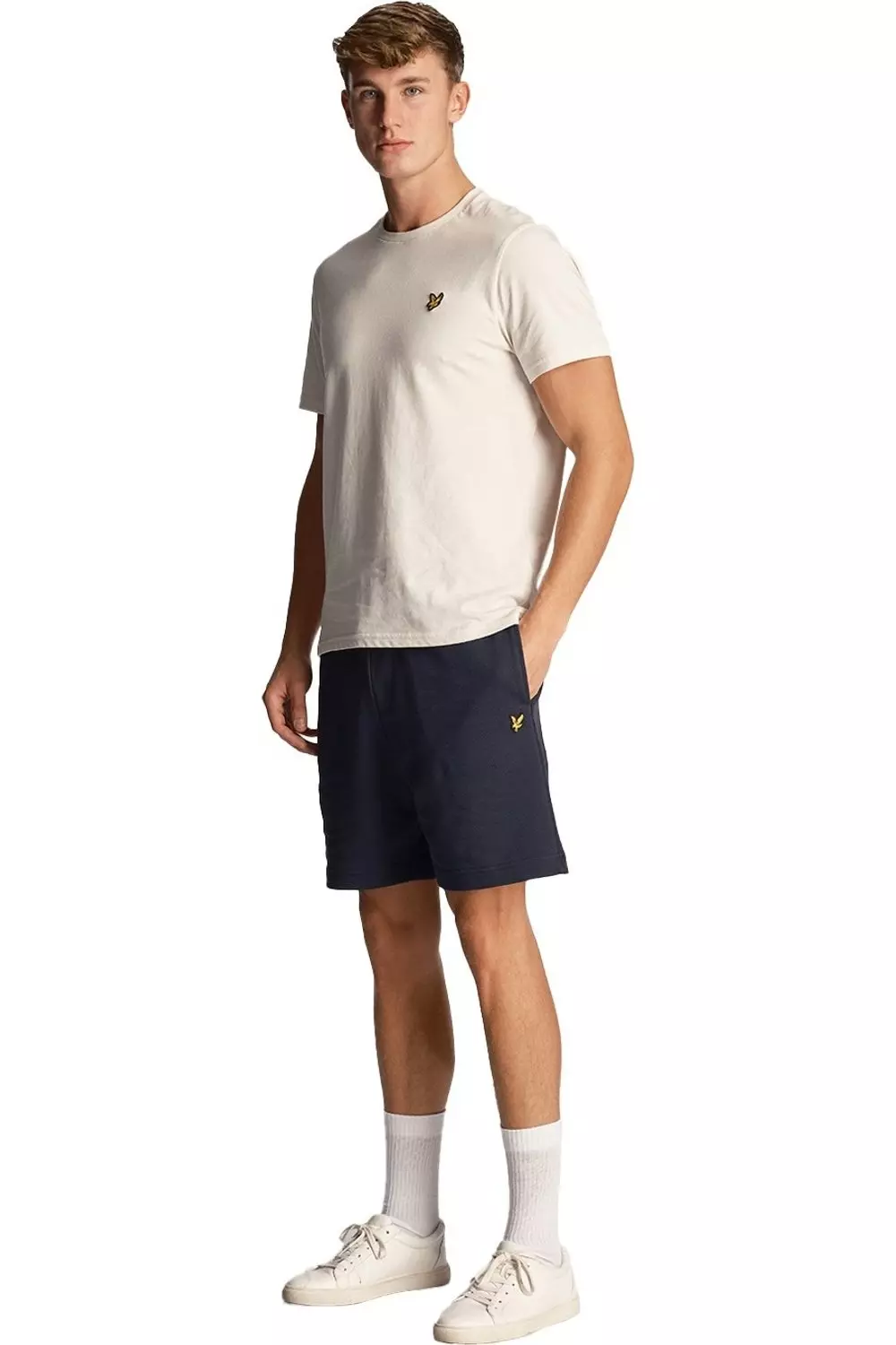 Dark navy Slub Logo Shorts alternative image