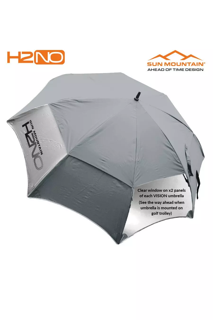 Grey H2NO Vision Umbrella Silver alternative image
