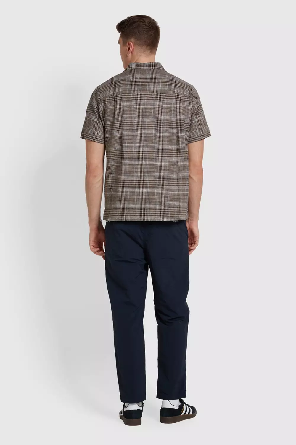Yute Short Sleeve Check Shirt Khaki alternative image