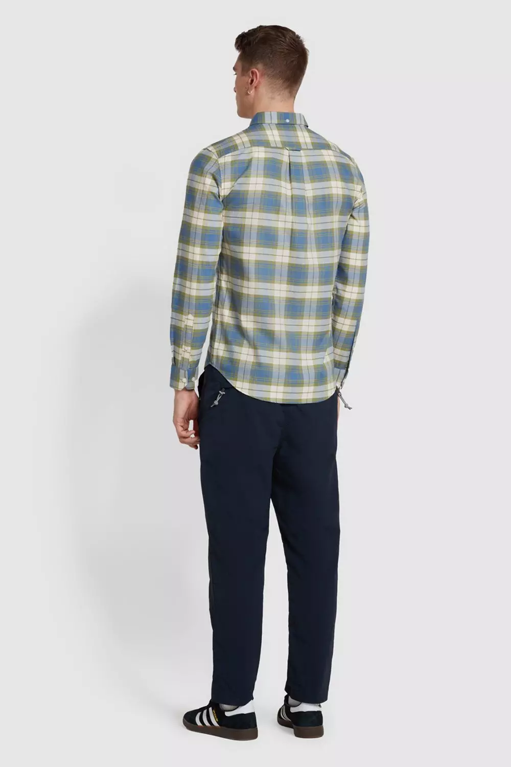 Brewer Check Long Sleeve Shirt Blue alternative image