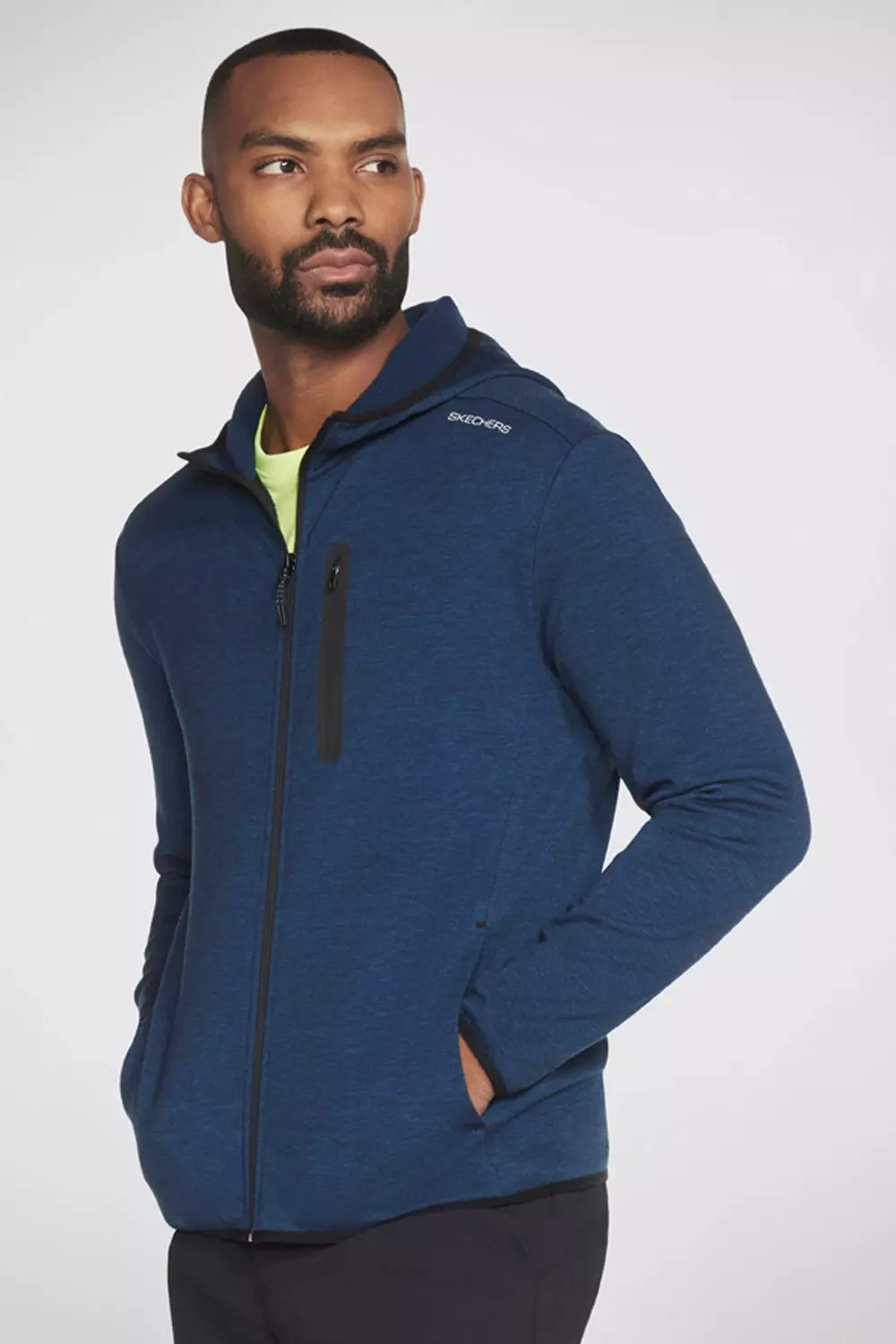 Navy Skechcloud Thermal Fz Hoodie True Blue alternative image