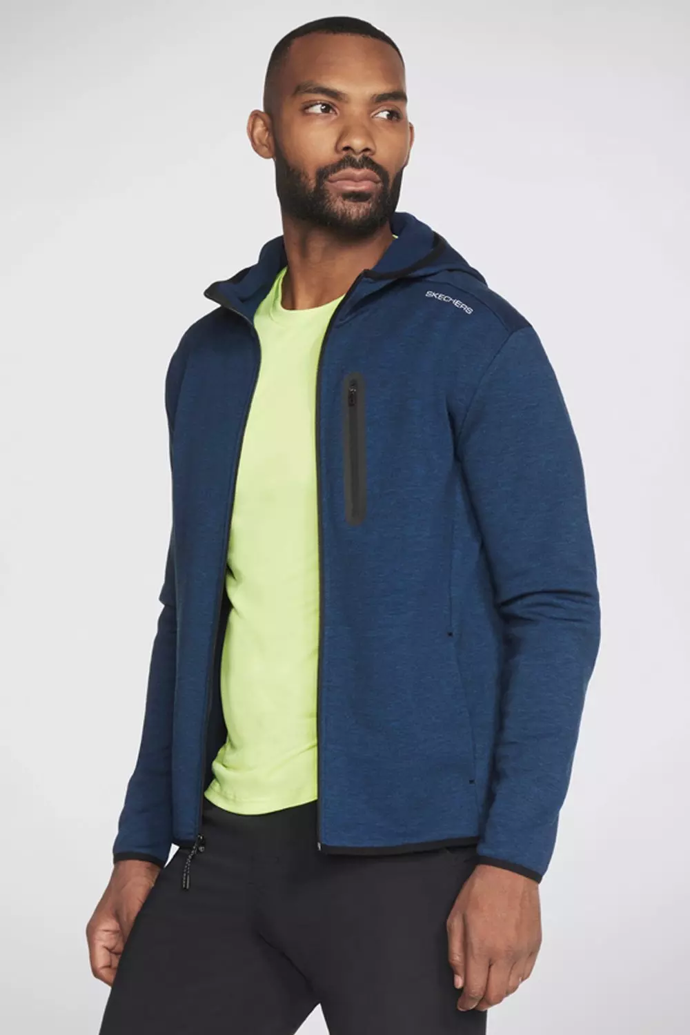 Navy Skechcloud Thermal Fz Hoodie True Blue alternative image