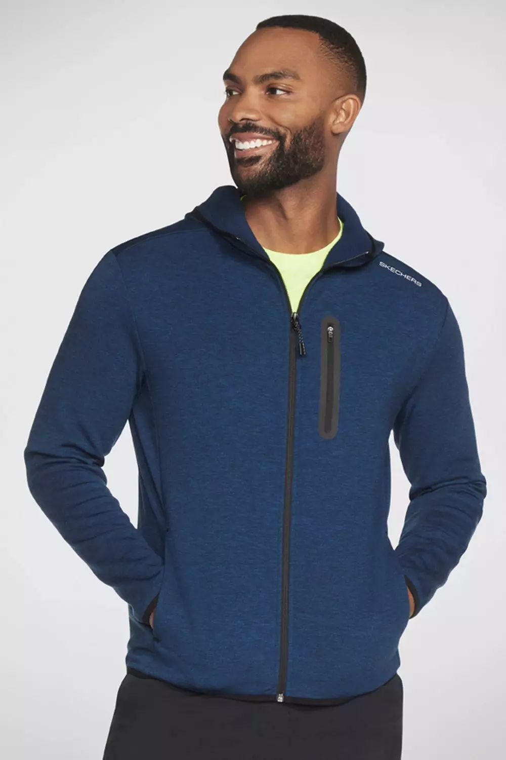 Navy Skechcloud Thermal Fz Hoodie True Blue alternative image