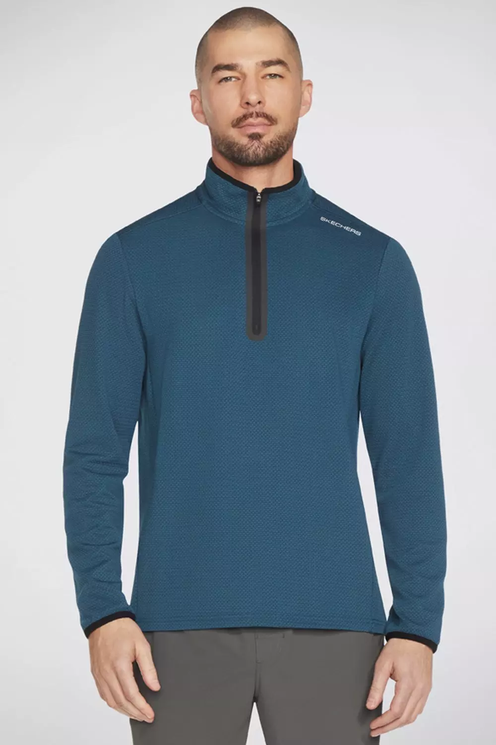 Skech-knits Burst 1/4 Zip Majolica Blue alternative image