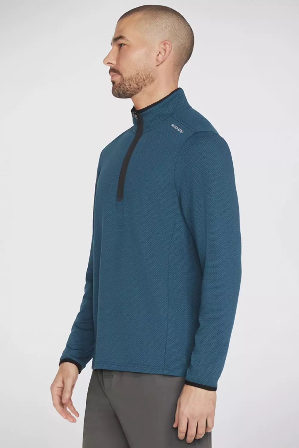 Skech-knits Burst 1/4 Zip Majolica Blue alternative image