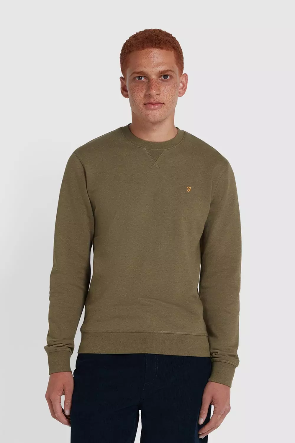 Tim New Crew Neck Sweatshirt Khaki Marl alternative image