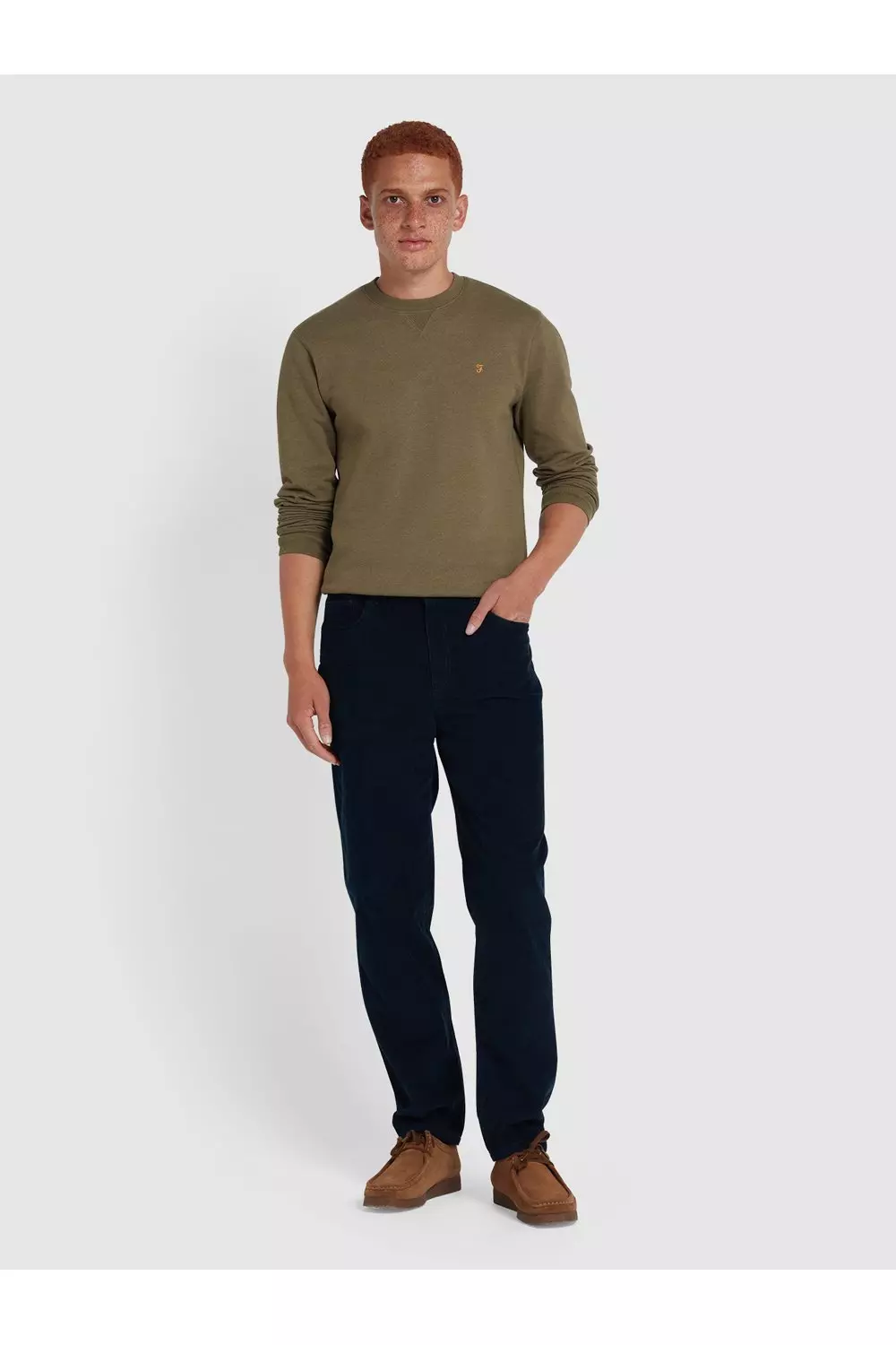Tim New Crew Neck Sweatshirt Khaki Marl alternative image
