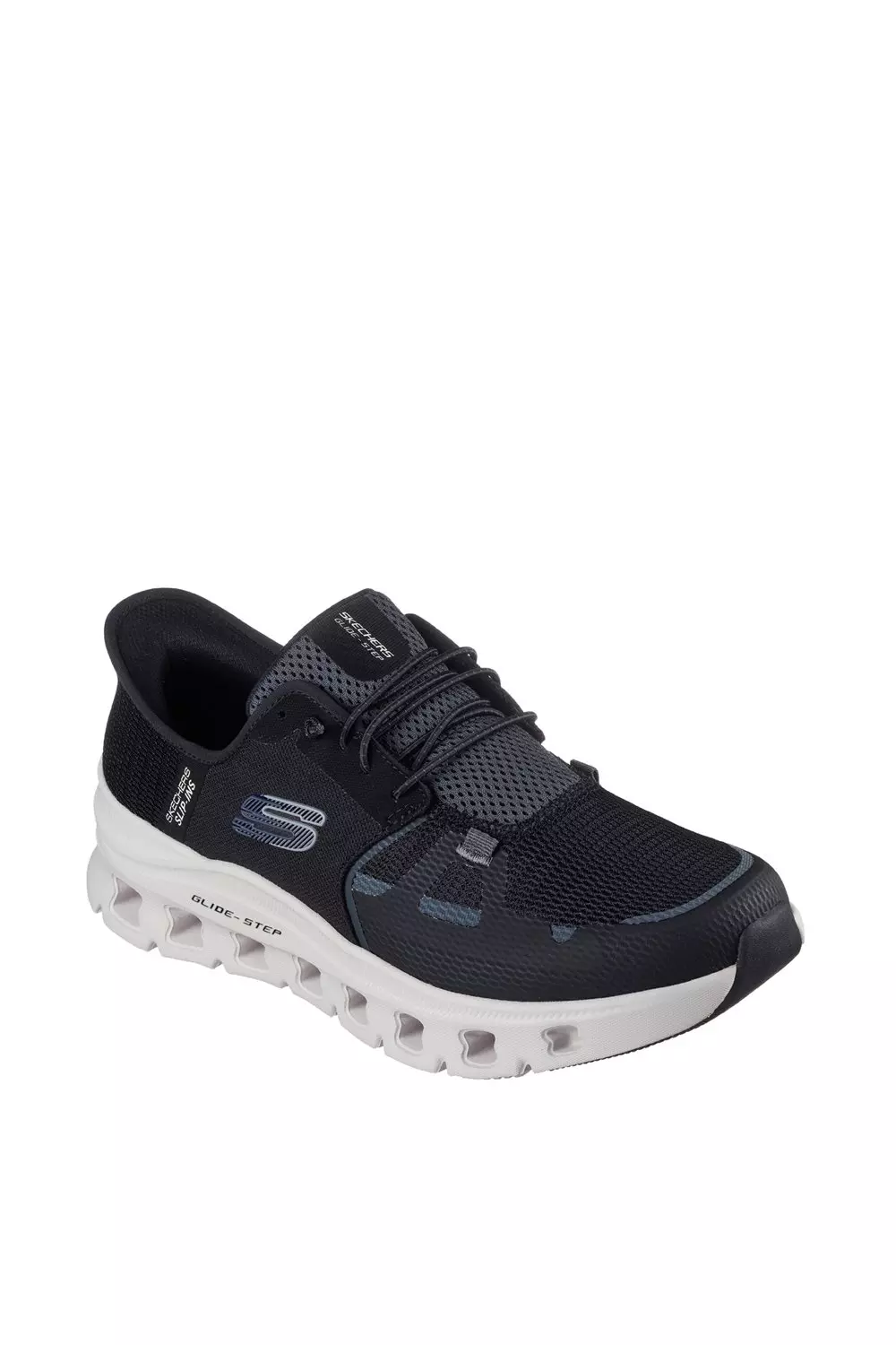 Glide Step Slip-ins Mesh Bungee Sneaker Black alternative image