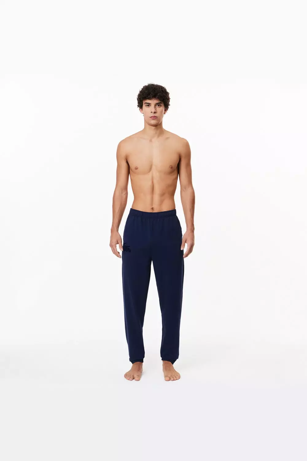 Lacoste Croc Logo Cuffed Sweatpant Navy alternative image