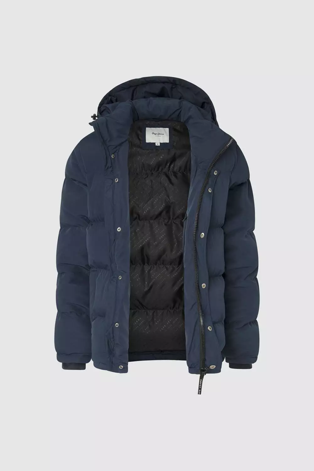 Pepe Jeans Tobias Large Baffle Hooded Jacket Navy alternative image