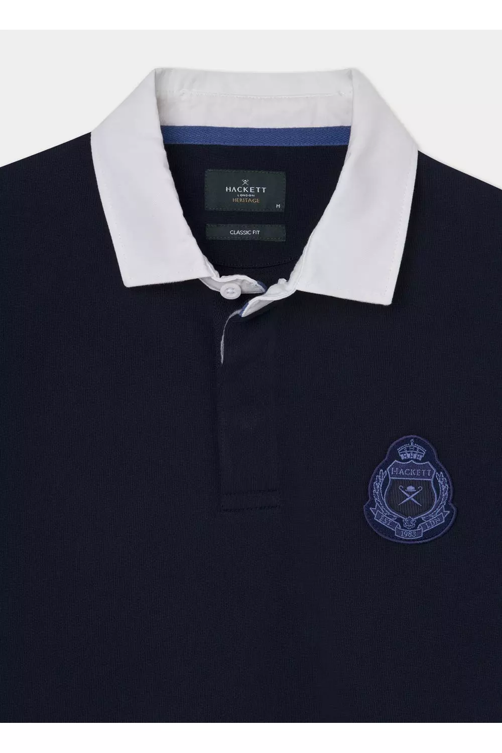 Heritage Crest Logo Rugby Shirt Navy alternative image