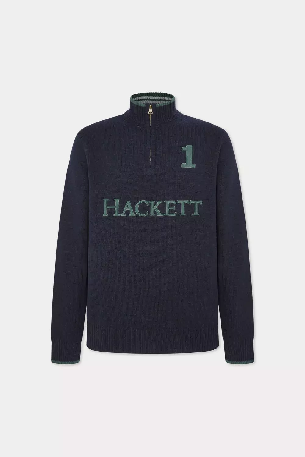 Heritage Knitted Number 1 Half Zip Navy alternative image