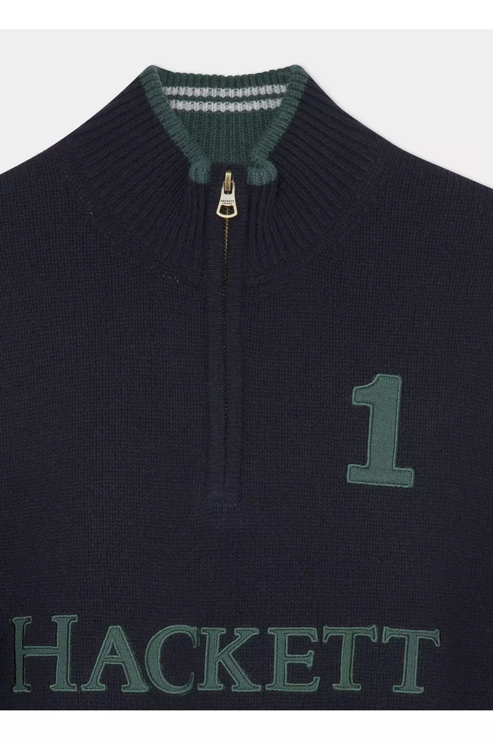 Heritage Knitted Number 1 Half Zip Navy alternative image