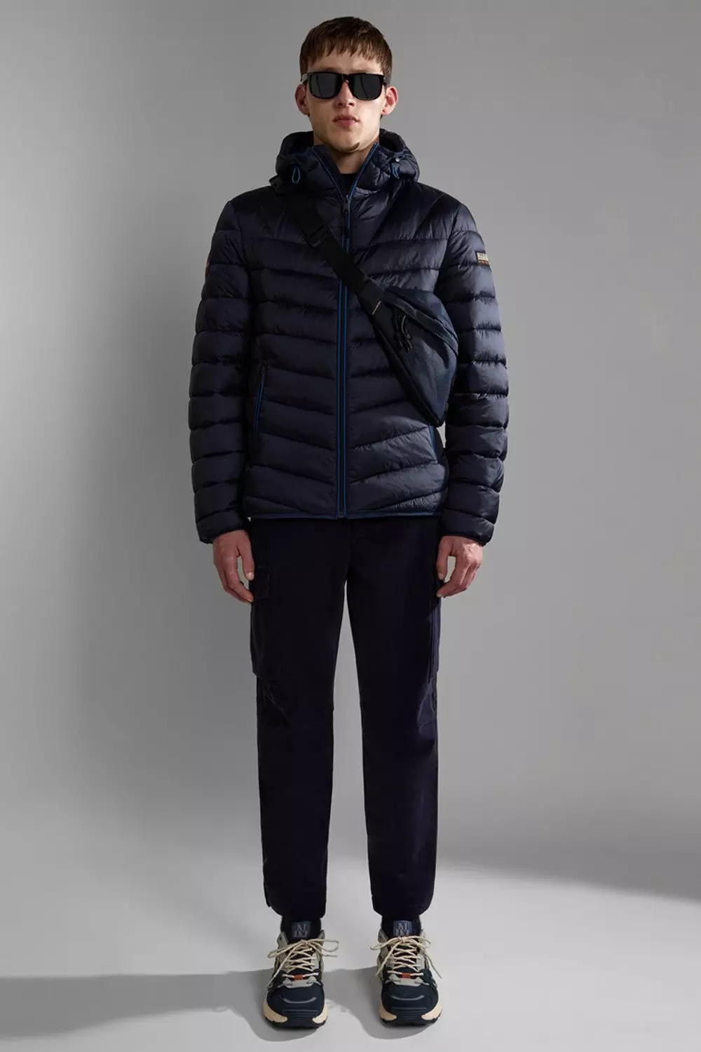 Aerons H3 Hood Padded Jacket Blu Marine Navy alternative image