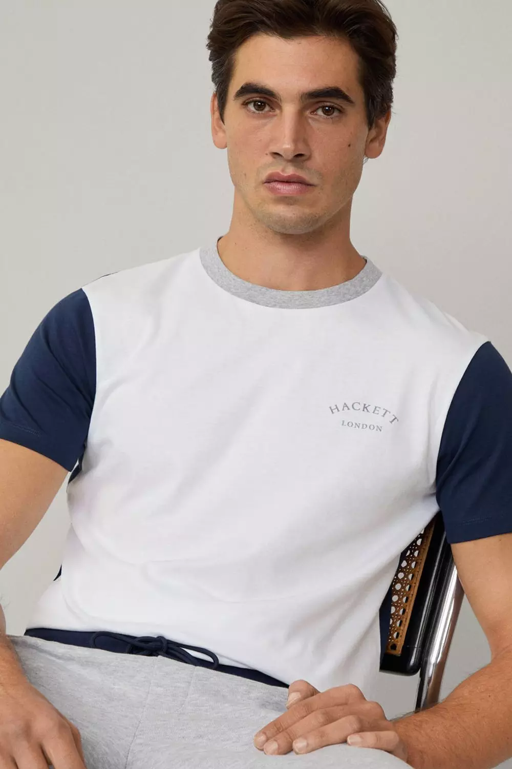 Heritage Essential Multi Tee White/Navy alternative image