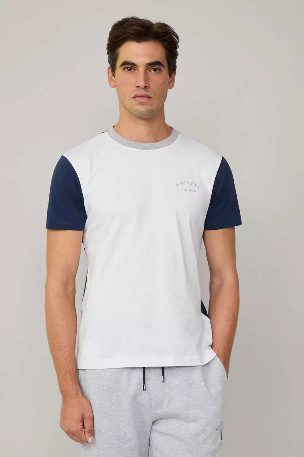 Heritage Essential Multi Tee White/Navy alternative image