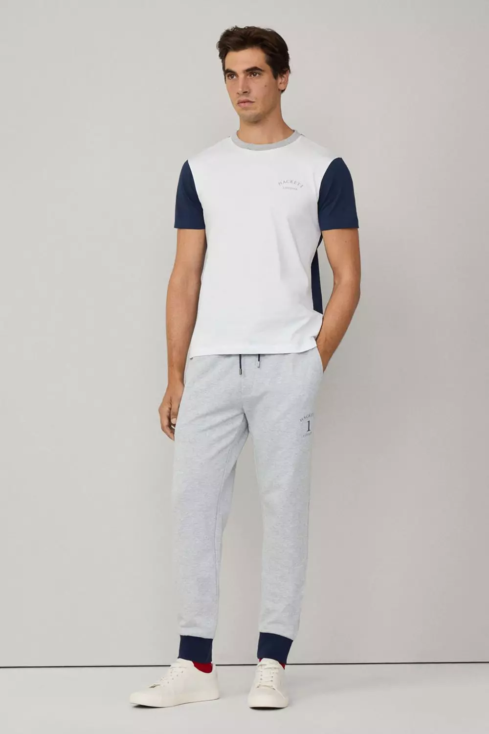 Heritage Essential Multi Tee White/Navy alternative image