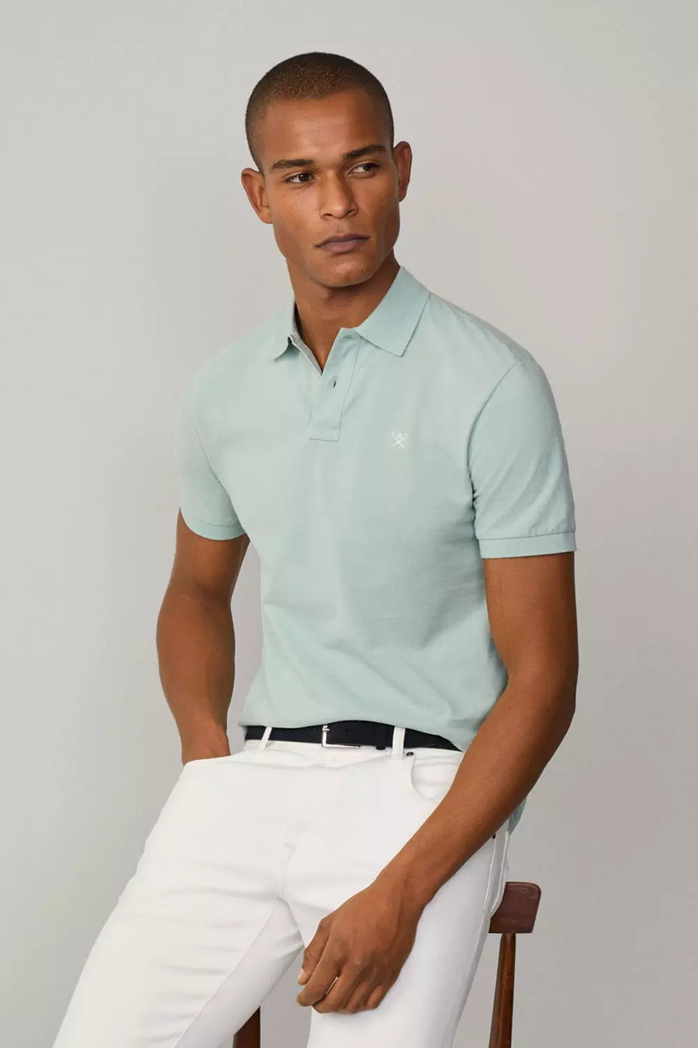 Slim Fit Logo Polo Sage Green alternative image