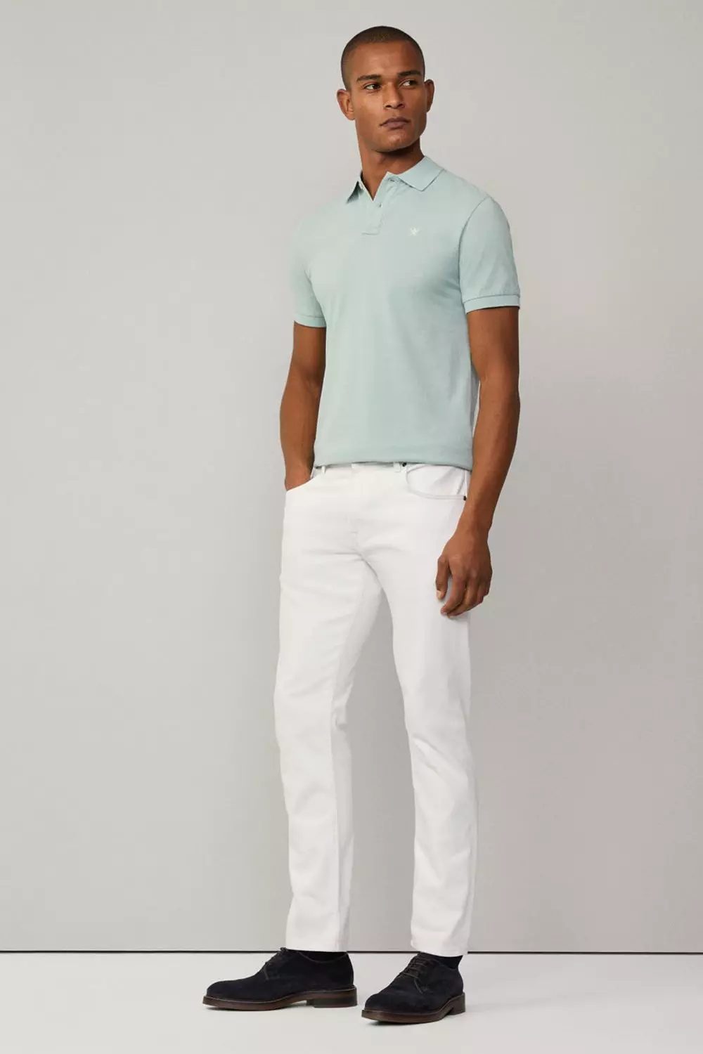 Slim Fit Logo Polo Sage Green alternative image