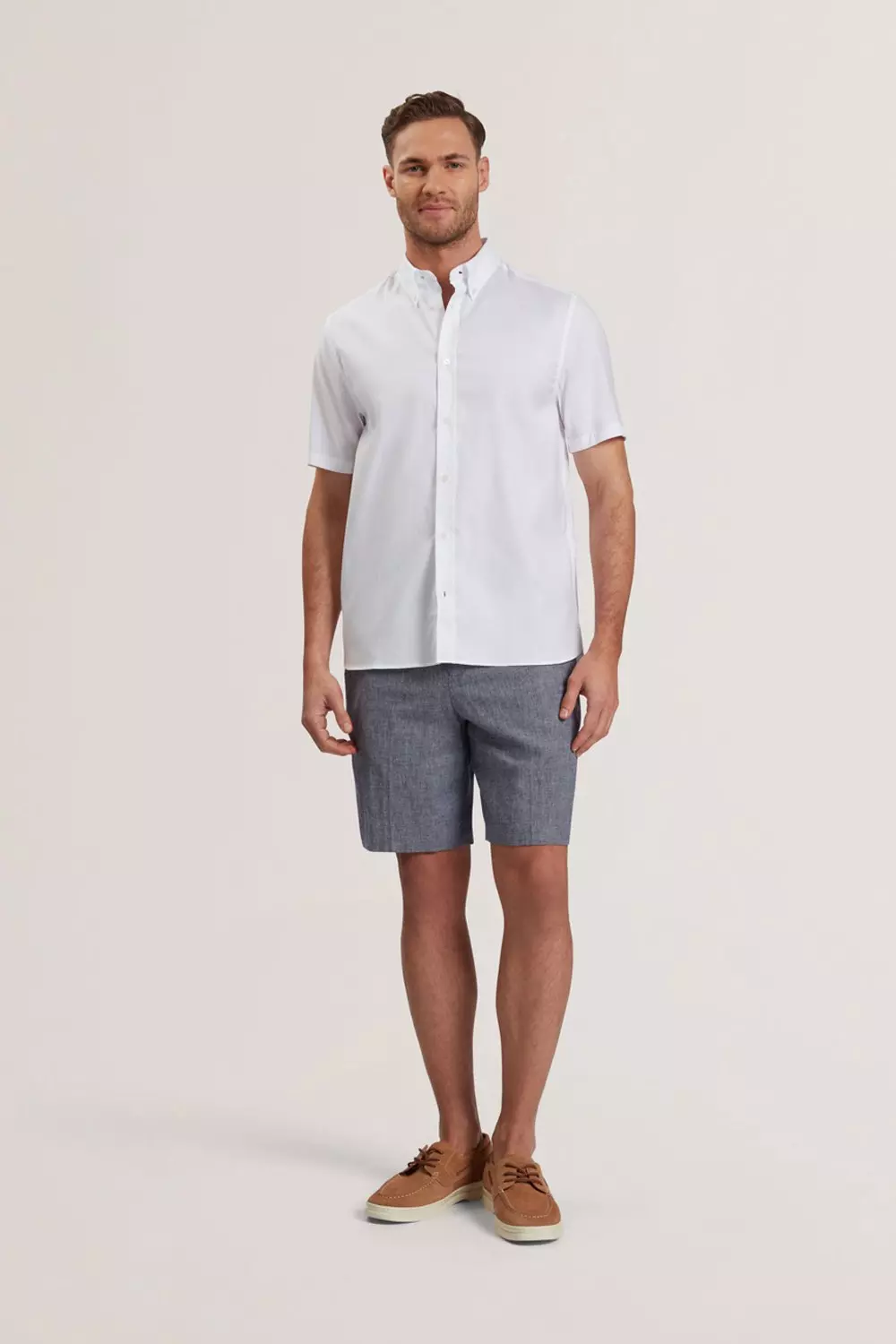 Alyth Ss Regular Branded Oxford Shirt White alternative image