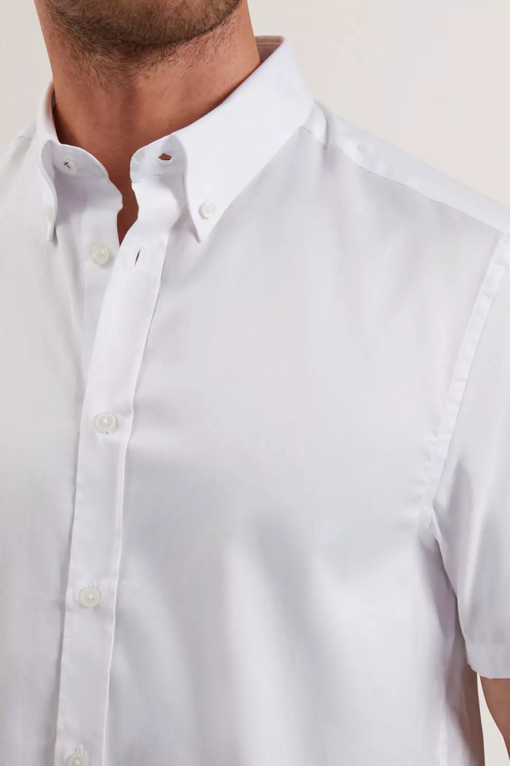 Alyth Ss Regular Branded Oxford Shirt White alternative image