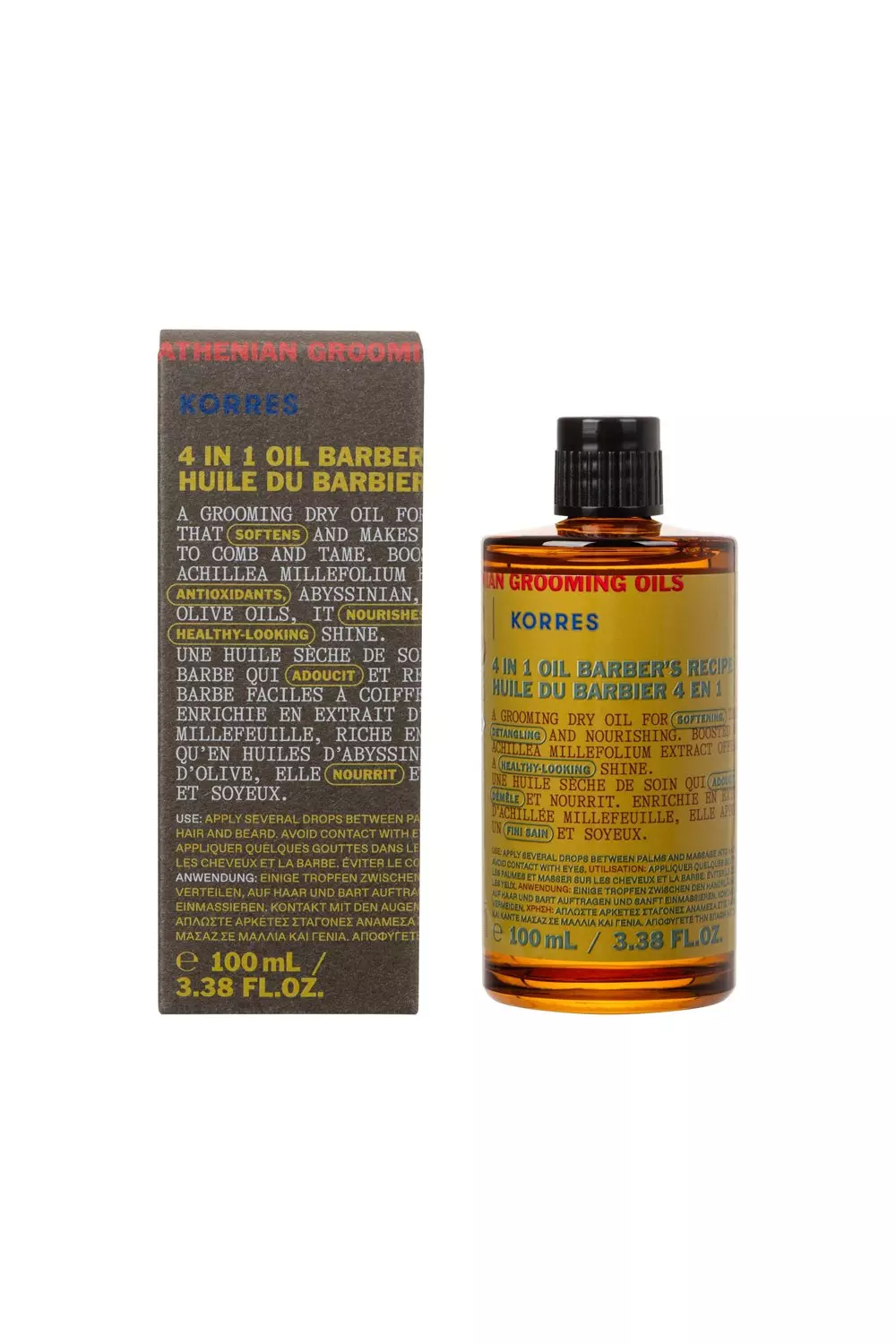 Multi Achillea Mens Grooming Hair & Beard Oil 100ml  alternative image